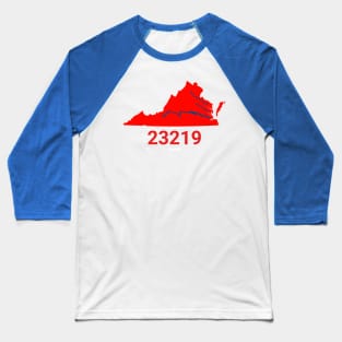 Richmond Virginia Zip Code Baseball T-Shirt